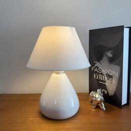 Abajur Luminária de Cerâmica com Cúpula Modelo Gota