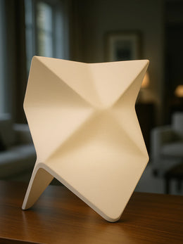 Luminária Abajur Minimalista Decorativa Moderna Design Geométrico Low