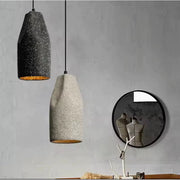 Luminária de Teto Pendente Concreto Moderno E27 Bivolt Industrial Decorativo