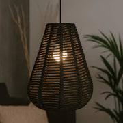 Lustre Pendente Gota Corda Náutica Boho Design Decorativo