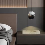 Luminária de Teto Pendente Usinho Deitado Globo Preto 10W Iluminação Infantil Decorativa