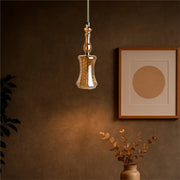 Luminária Pendente Vetro Cristal Cobre Vidro G9 40W Iluminação Decorativa Moderna