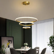 Lustre de Teto Nórdico Moderno para Sala de Estar e Sala de Jantar 3 Cores de Iluminação Bivolt