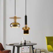 Lâmpada Led Espiral de vIdro Âmbar 6W Bivolt E27 com Iluminação 360° Decorativa